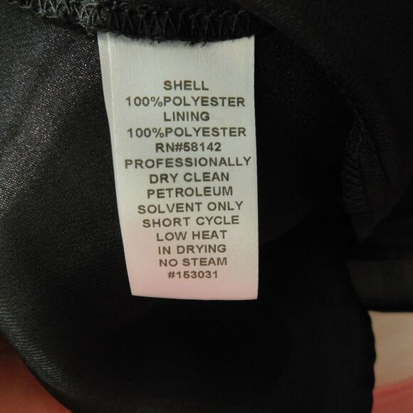 London Style Nights Black Cocktail Dress Strapless Womens 12 Chiffon Flowing NWT - Picture 8 of 12